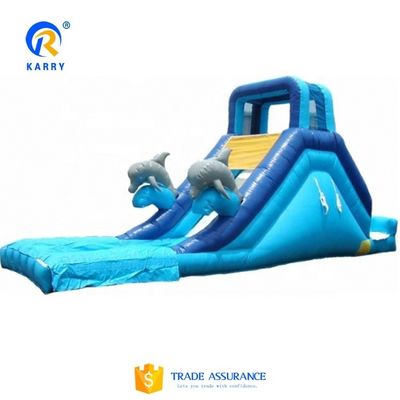 Bouncy Castle Water Slide Crocodile Creek Piscina de água inflável e Slide Jumping Castle