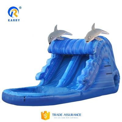 Bouncy Castle Water Slide Crocodile Creek Piscina de água inflável e Slide Jumping Castle