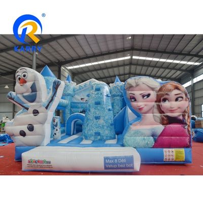 Unisex Kids Frozen Inflatable Bounce House com Slide Combo Repair Kits Incluído