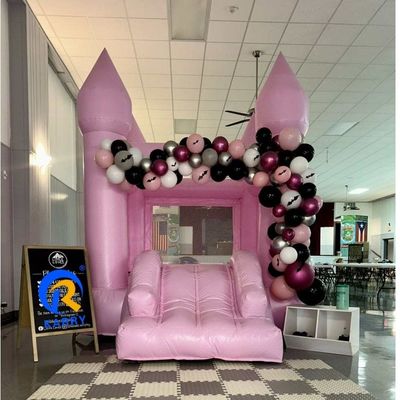 Gênero Unisexo Portátil Casamento Personalizado Rosa Inflável Bounce Castle Bouncer Toddler