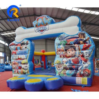 Bouncer inflável unisex com desenho de slide Cartoon Kids Inflatable Combo Bouncer