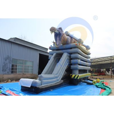 Unisex Crianças Parque de Jogos Inflável Castelo Salto Castelo Dinossauro com Slide