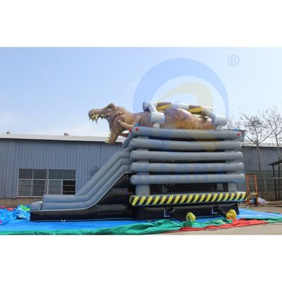 Unisex Crianças Parque de Jogos Inflável Castelo Salto Castelo Dinossauro com Slide