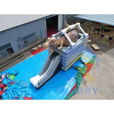 Unisex Crianças Parque de Jogos Inflável Castelo Salto Castelo Dinossauro com Slide