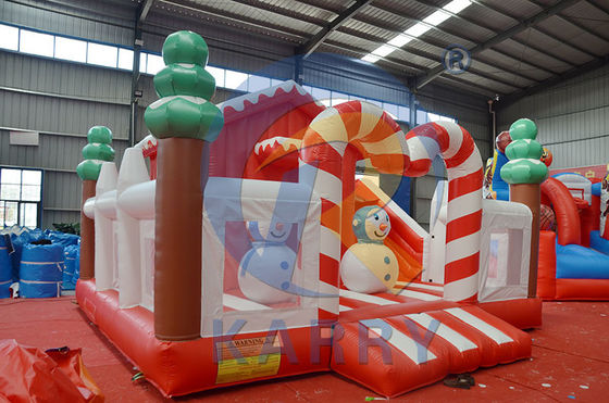 Árvore de Natal Combo Bouncy Slide Slide Inflável Castelo para lazer de playground ao ar livre