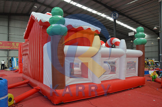Árvore de Natal Combo Bouncy Slide Slide Inflável Castelo para lazer de playground ao ar livre