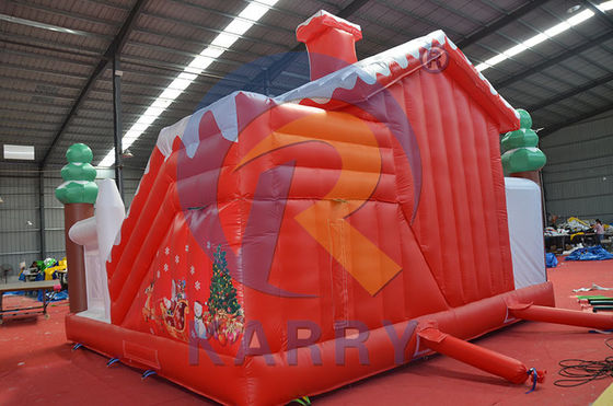 Árvore de Natal Combo Bouncy Slide Slide Inflável Castelo para lazer de playground ao ar livre