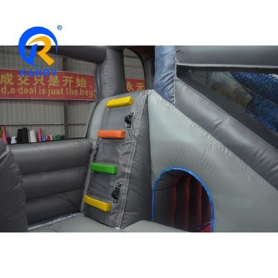 Unisex Custom Colorido PVC inflável Castelo Salto com Slide Design Dragão Big Tusk