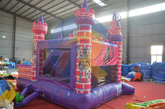 Casa de salto inflável Princess Knight Unisex com kit de deslizamento e reparação incluído