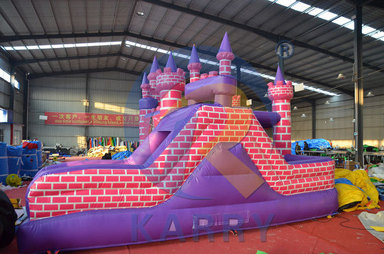 Casa de salto inflável Princess Knight Unisex com kit de deslizamento e reparação incluído