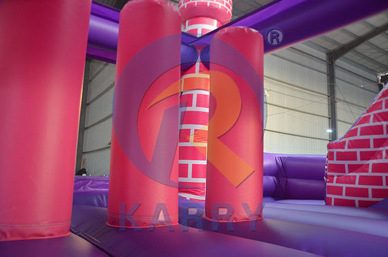 Casa de salto inflável Princess Knight Unisex com kit de deslizamento e reparação incluído