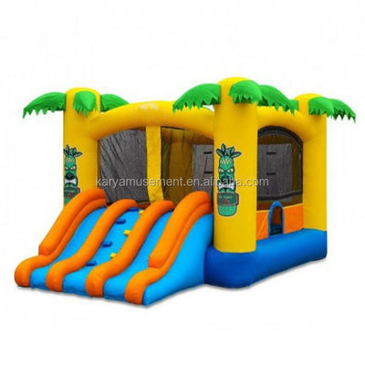 Parque aquático de verão unisex casa de salto inflável com deslizamento e jogo de castelo de saltos