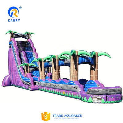 Impressão personalizada Slide de água inflável Capacidade máxima 100-500kg para parque infantil infantil