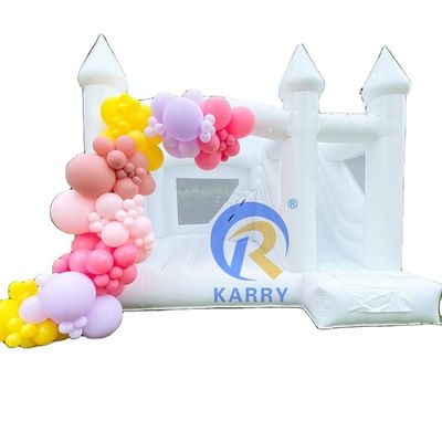 Castle Features Commercial Inflatable Bounce Party Wedding Bouncer com Bubble Pool