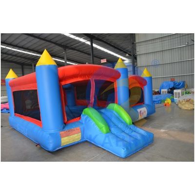 0.55mm PVC Tarpaulin Inflável Bouncer Casa de salto com deslizamento e castelo de salto