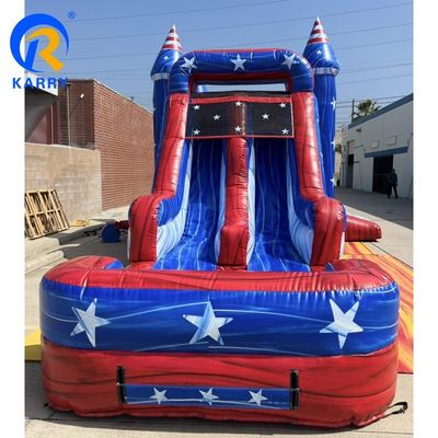 Slide inflável e piscina combinada para entretenimento britânico