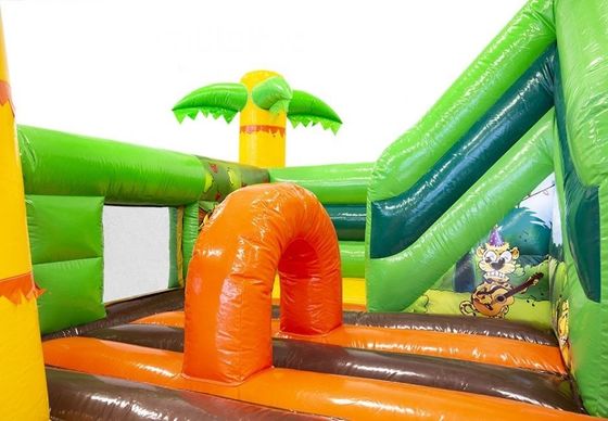 Jogos Interativos para Crianças estilo havaiano Palmeira salto casa salto com escorrega de água