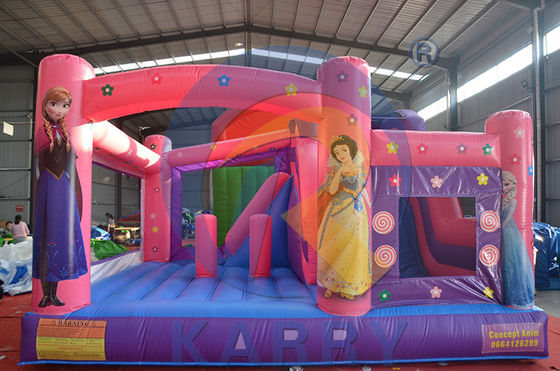 Venda direta Pink Princess inflável castelo saltar casa de saltos para diversão das crianças