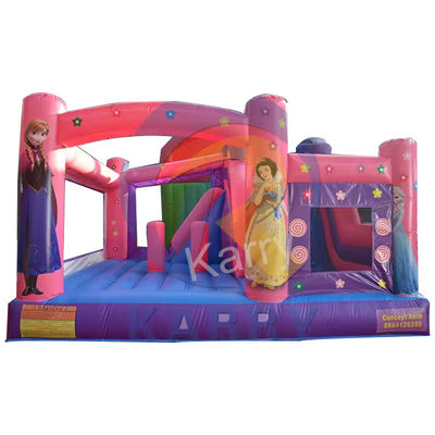 Casa de salto inflável Princesa Rosa Slide Combo para festa Aluguel Express Shipping