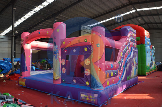 Casa de salto inflável Princesa Rosa Slide Combo para festa Aluguel Express Shipping