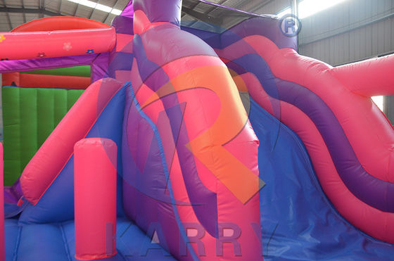 Casa de salto inflável Princesa Rosa Slide Combo para festa Aluguel Express Shipping