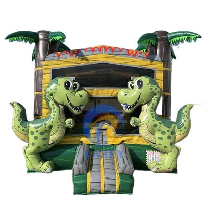 Comércio de qualidade PVC Kids Jumper Bouncer Dinossauro inflável casa de salto com sopro