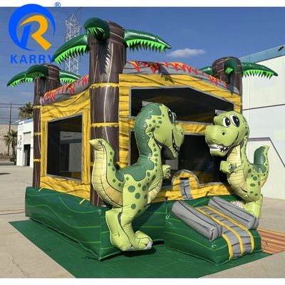 Comércio de qualidade PVC Kids Jumper Bouncer Dinossauro inflável casa de salto com sopro