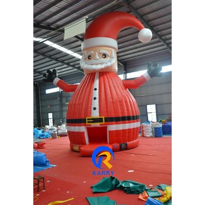 Grande Casa do Pai Natal inflável Combo perfeito para crianças parque de diversões ao ar livre