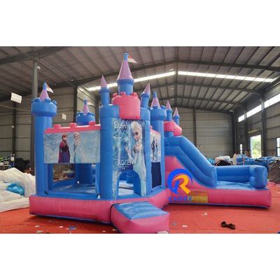 14 Anos para cima Commercial inflável Frozen Bounce House com Slide Combo OEM aceito