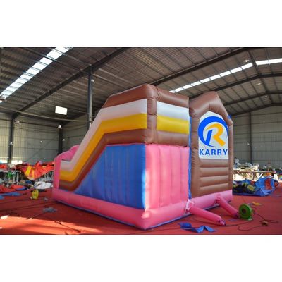 Crianças Área de Jogos de Área de Jogos de PVC inflável Candy House Bounce House Combo Water Slide