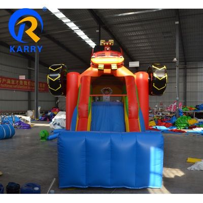 Jogos Interiores e Exteriores para Crianças Animação Automóvel Comercial Castelo Inflavel Combo com Slide