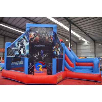 Crianças Saltador de Água Bouncer PORTABLE Robô tema inflável Casa de salto com escorrega