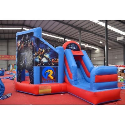 Crianças Saltador de Água Bouncer PORTABLE Robô tema inflável Casa de salto com escorrega