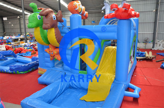 2024 16ft Jumping Inflatable Castle Slide Combo com piscina/Inflatable Bouncer Castle