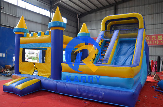 Comércio de deslizamento de água inflável Mini Castle Combo com kits de reparação e eventos de festa