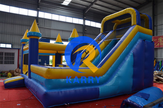 Comércio de deslizamento de água inflável Mini Castle Combo com kits de reparação e eventos de festa