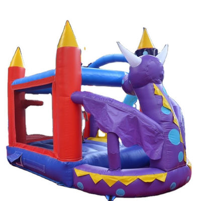 Mini Purple Commercial Outdoor de novo desenho Little Monster Bouncy Castle Slide Combo