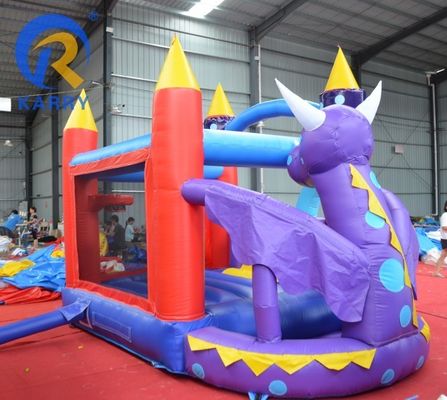 Mini Purple Commercial Outdoor de novo desenho Little Monster Bouncy Castle Slide Combo