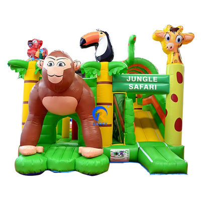 Castelo inflável de cores personalizadas Salto comercial combo Slide e Castelo de salto