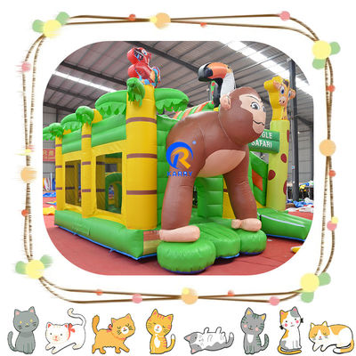 Castelo inflável de cores personalizadas Salto comercial combo Slide e Castelo de salto