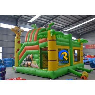 Castelo inflável de cores personalizadas Salto comercial combo Slide e Castelo de salto