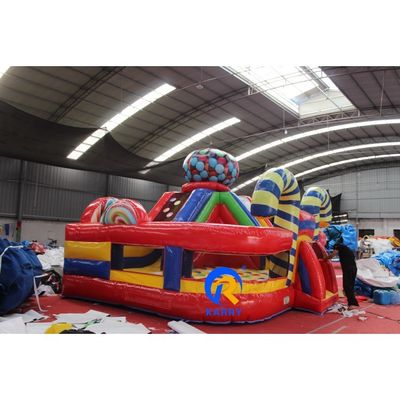 Entretenimento comercial inflável em ambientes internos e externos com delicioso tema de doces