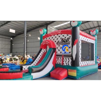 Carry Unicorn Castle Bounce House Aluguer Combinação inflável seca com piscina removível