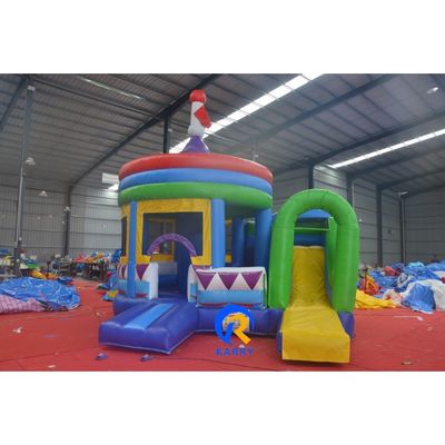 Castelo Amarelo Slide Combo Crianças Inflável Outdoors Carrossel Adultos Jumpers Dome Tent