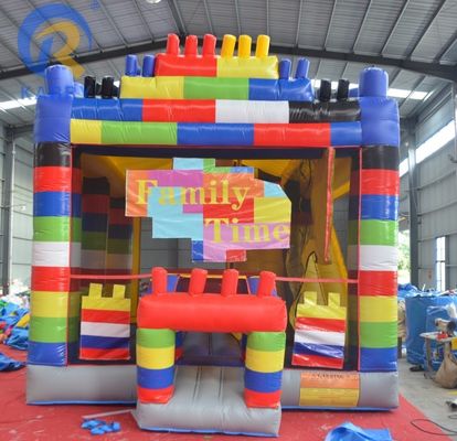 Espaço comercial de aluguer Cinturão de caminhada de lua cama de salto inflável com blocos de construção