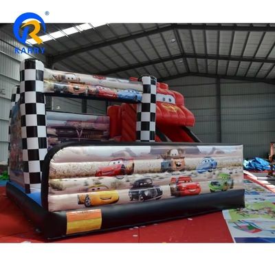 5*5m Red Racing Car Combo Castle Slide Inflatable Bouncy Bouncer Combo e Eficiência