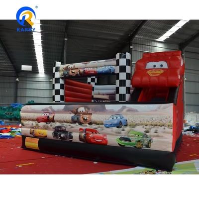 5*5m Red Racing Car Combo Castle Slide Inflatable Bouncy Bouncer Combo e Eficiência