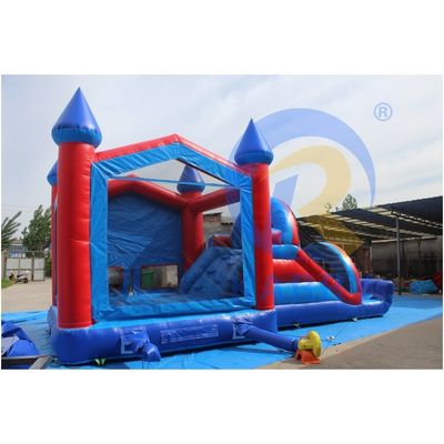 Unisex castelo inflável salto comercial casa de salto com deslizamento de obstáculos