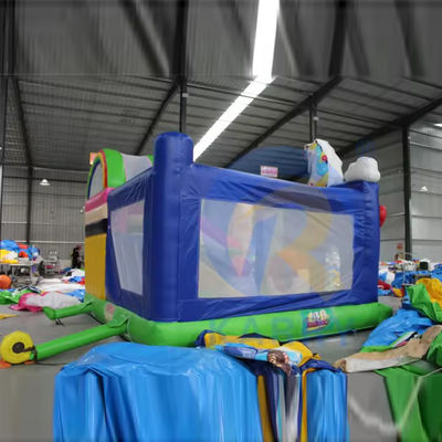 Combinação de salto inflável de PVC unisex com deslizamento e salto inflável do castelo do unicórnio