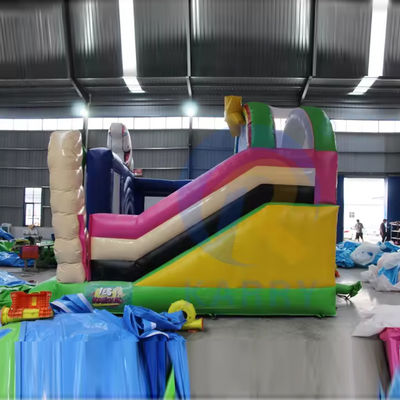 Combinação de salto inflável de PVC unisex com deslizamento e salto inflável do castelo do unicórnio
